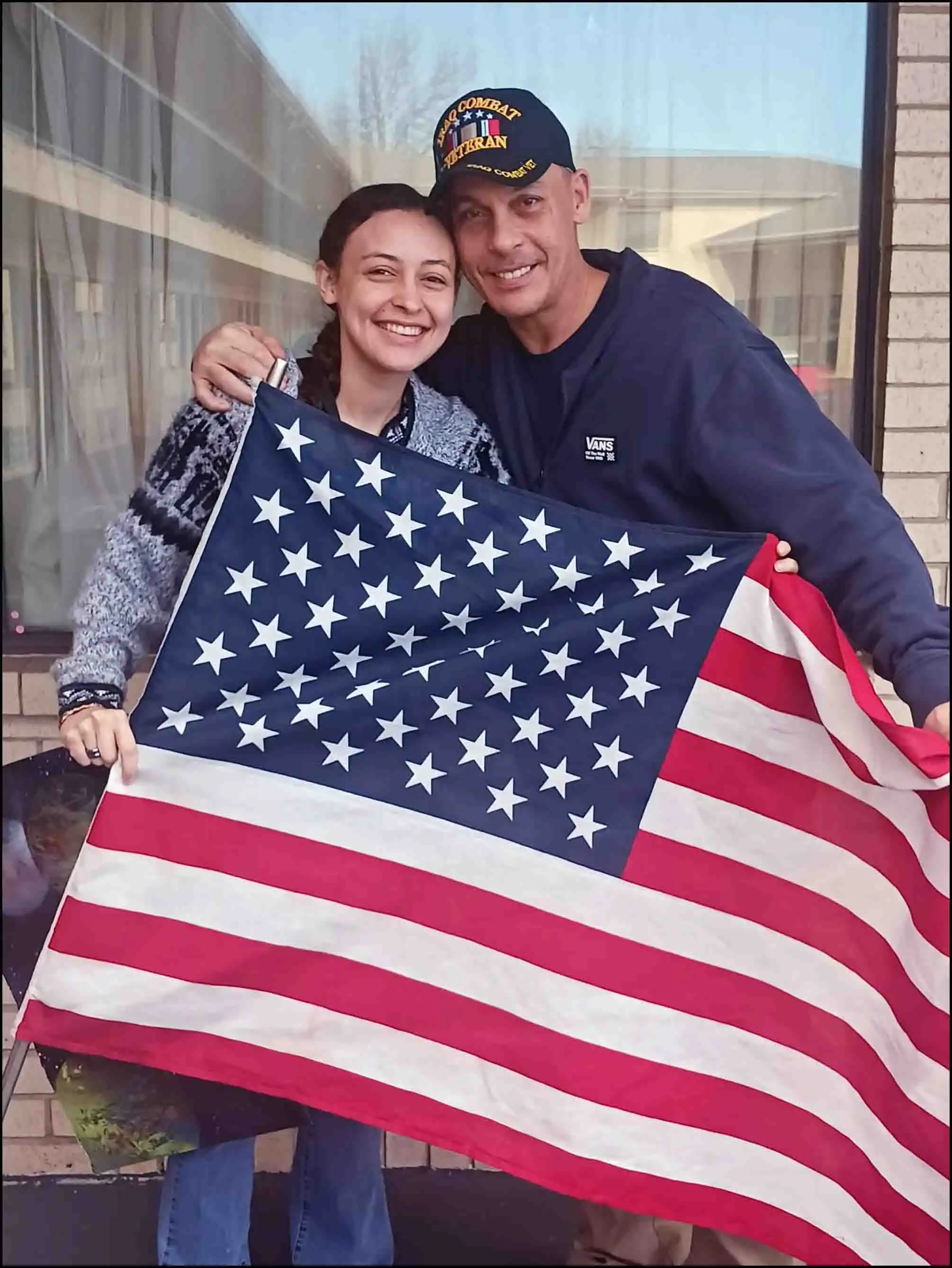 Book Author & Veteran David Haave sharing love with his amazing daughter Claudia... -- David Haave